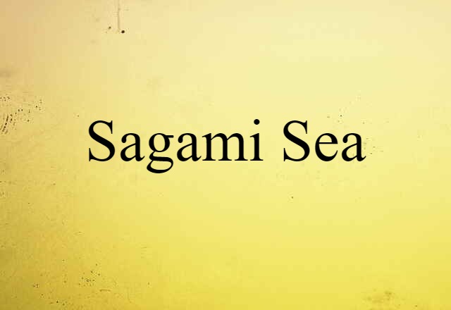 Sagami Sea (noun) Definition, Meaning & Examples