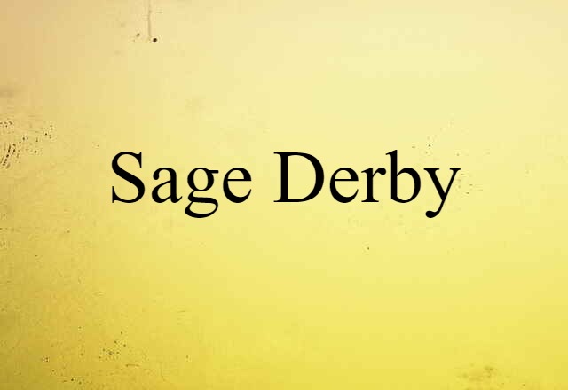 Sage Derby (noun) Definition, Meaning & Examples