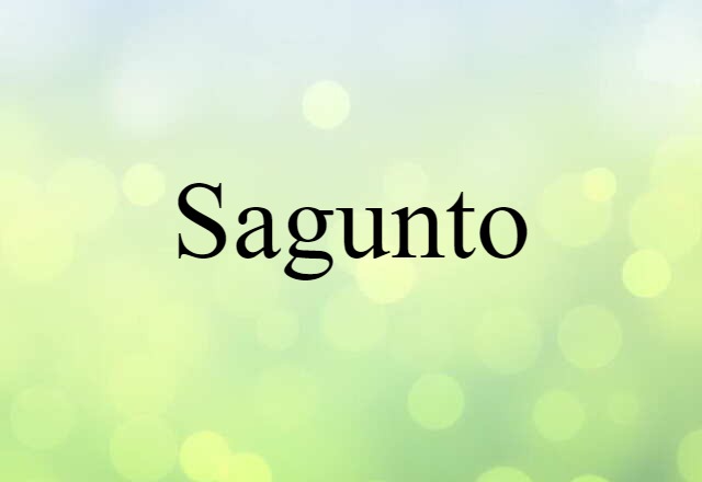 Sagunto (noun) Definition, Meaning & Examples