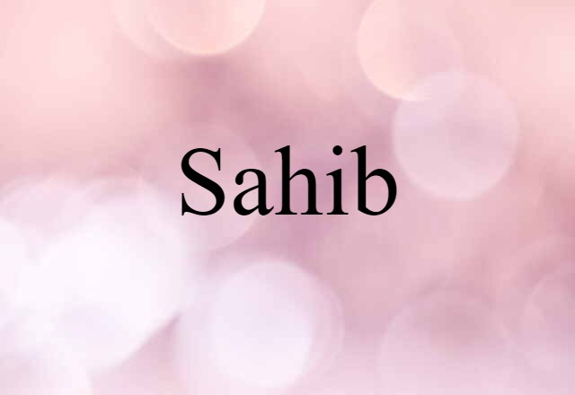 sahib