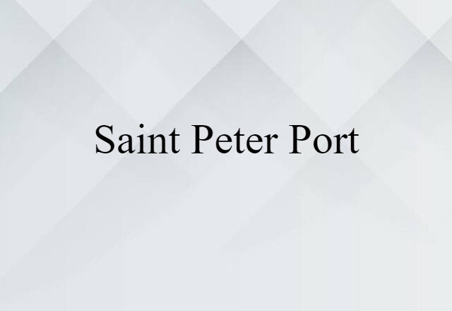 Saint Peter Port