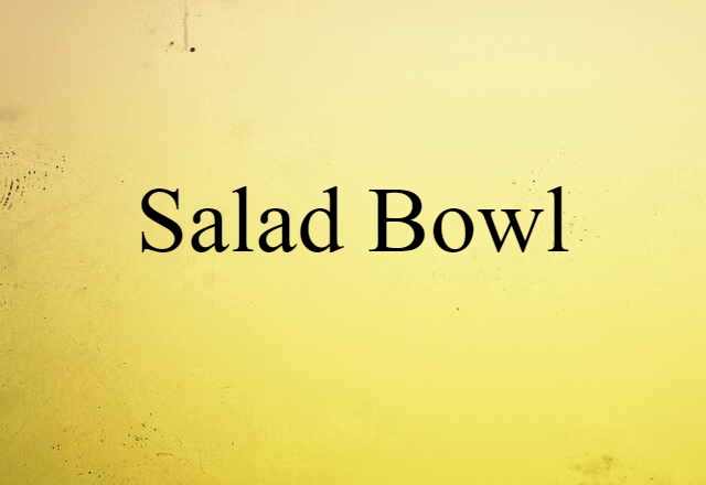 Salad Bowl (noun) Definition, Meaning & Examples