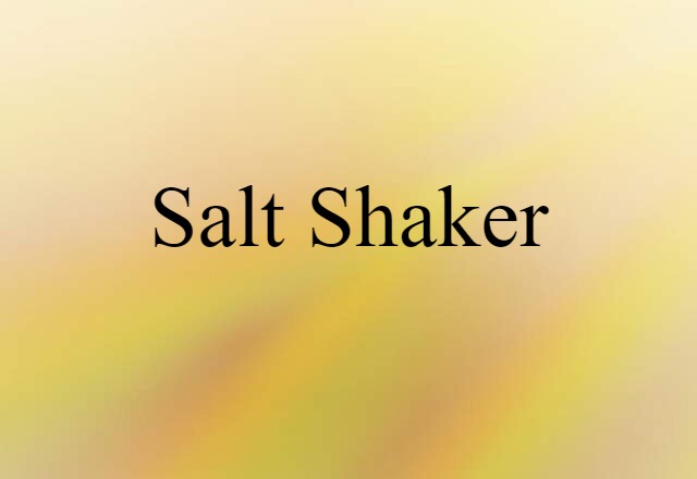 salt shaker