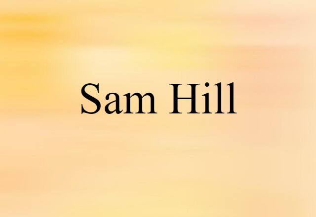 Sam Hill (noun) Definition, Meaning & Examples