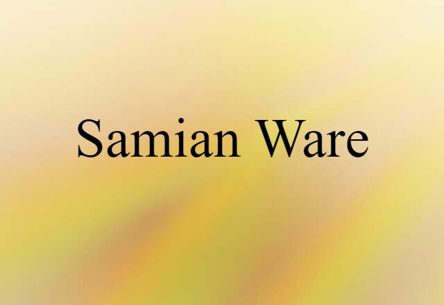 Samian ware