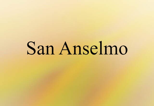 San Anselmo