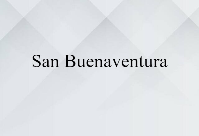 San Buenaventura