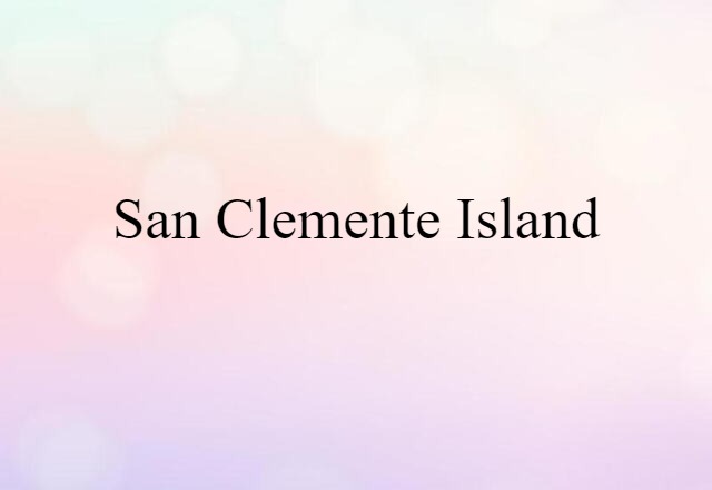 San Clemente Island