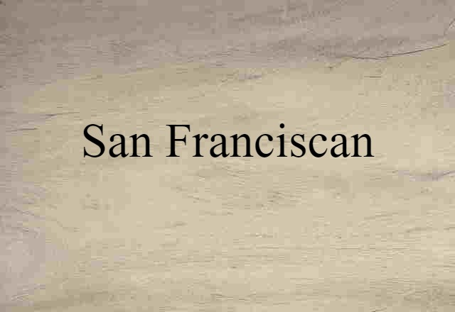 San Franciscan