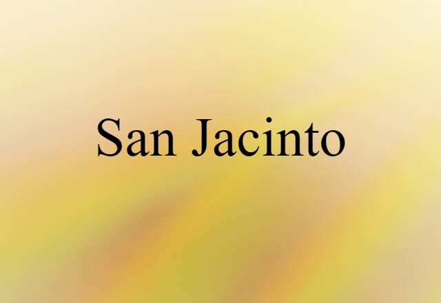 San Jacinto