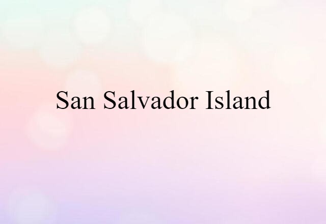 San Salvador Island