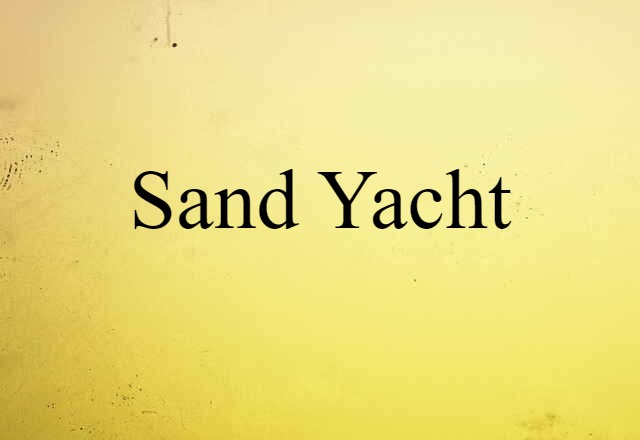 sand yacht