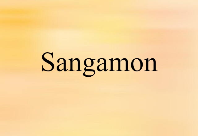 Sangamon (noun) Definition, Meaning & Examples