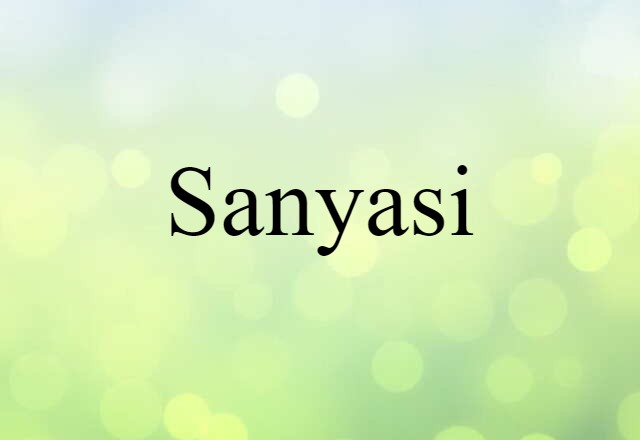 sanyasi