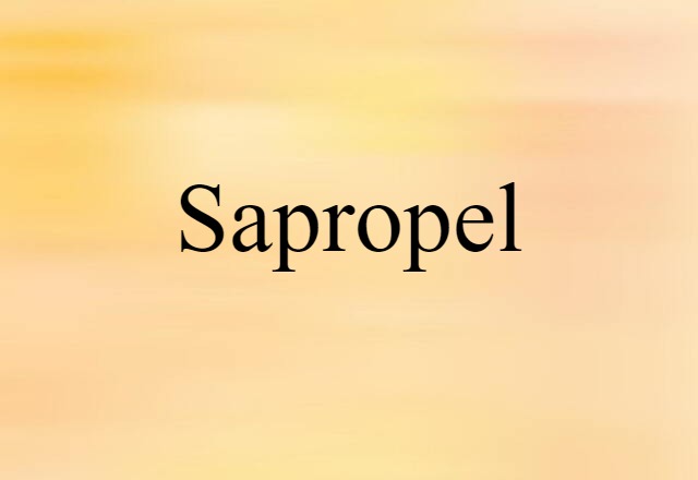 sapropel