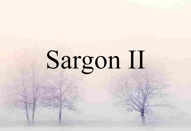 Sargon II (noun) Definition, Meaning & Examples