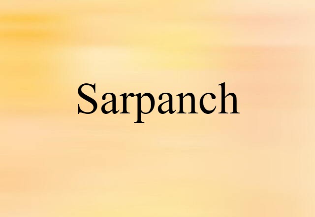 sarpanch