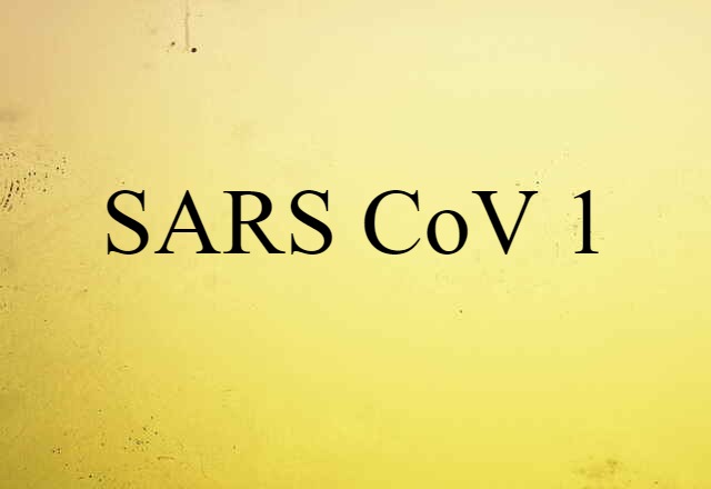 SARS CoV 1