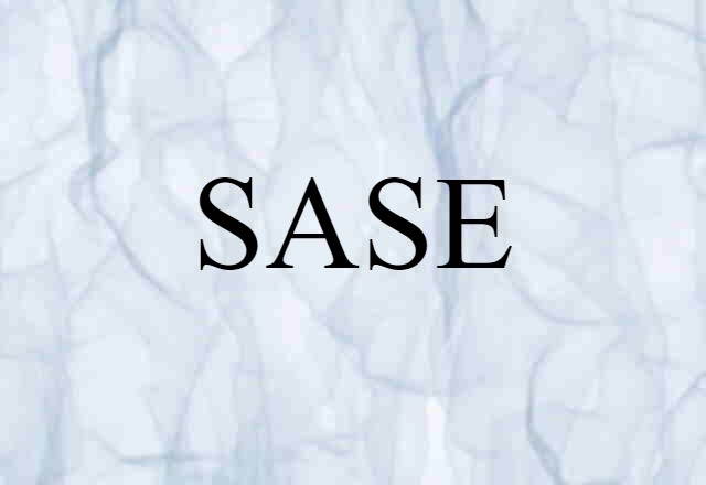 SASE (noun) Definition, Meaning & Examples