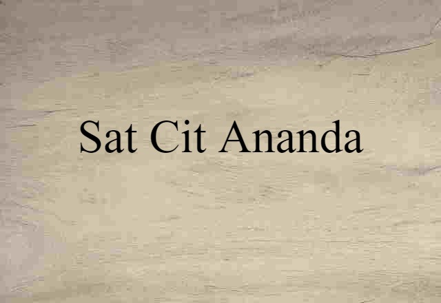 Sat-cit-ananda