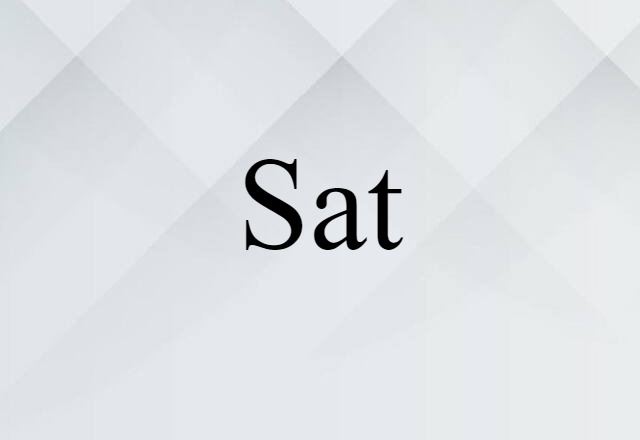 sat