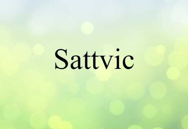 sattvic