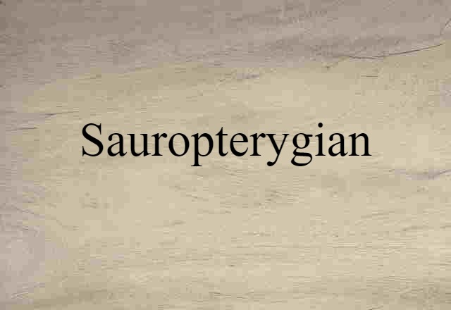 sauropterygian