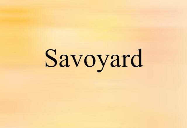 Savoyard