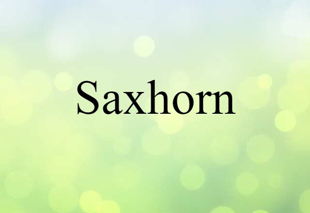 saxhorn