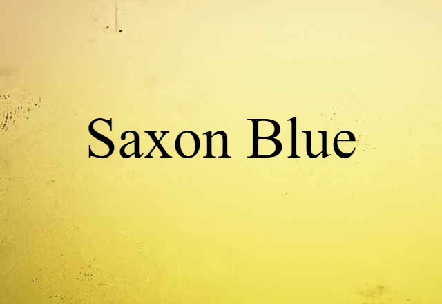 Saxon blue