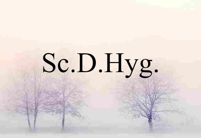 Sc.D.Hyg.