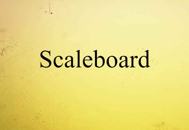 Scaleboard (noun) Definition, Meaning & Examples