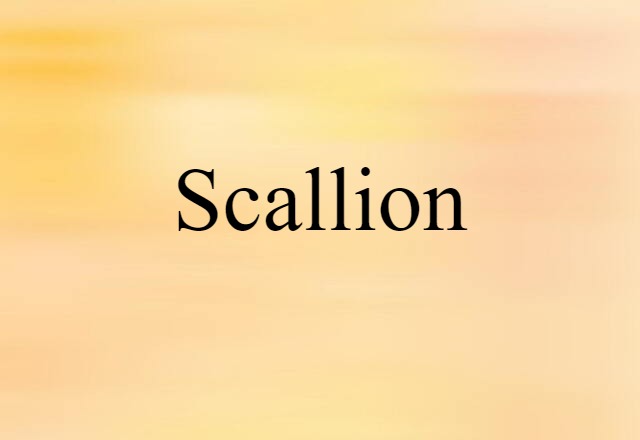 Scallion (noun) Definition, Meaning & Examples