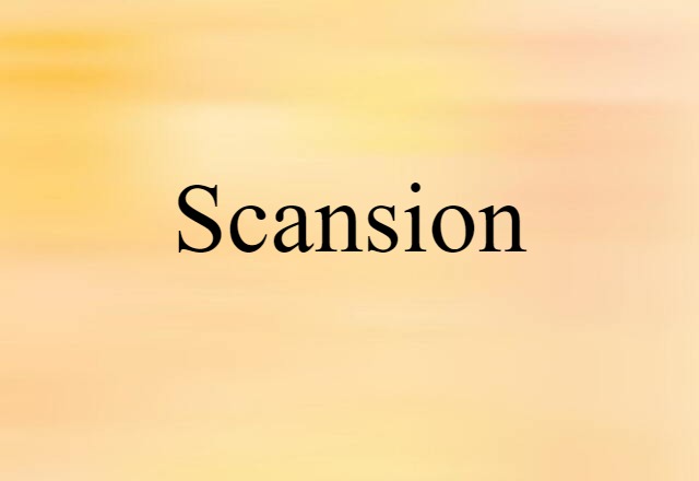 scansion