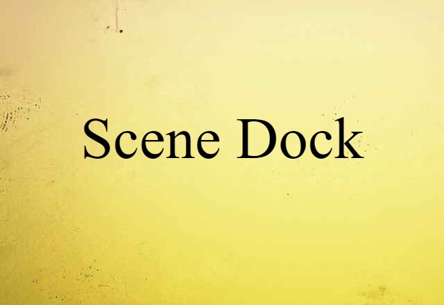 Scene Dock (noun) Definition, Meaning & Examples