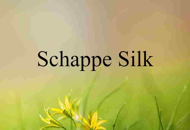 schappe silk