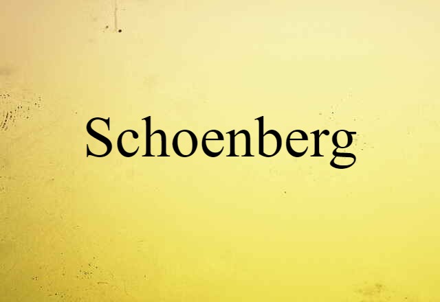 Schoenberg