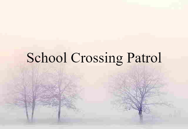 school crossing patrol