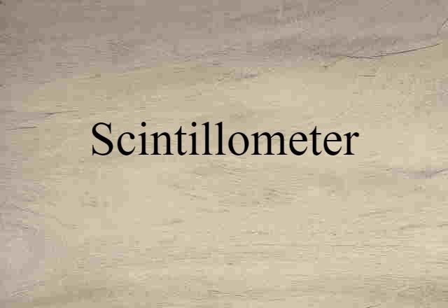 scintillometer