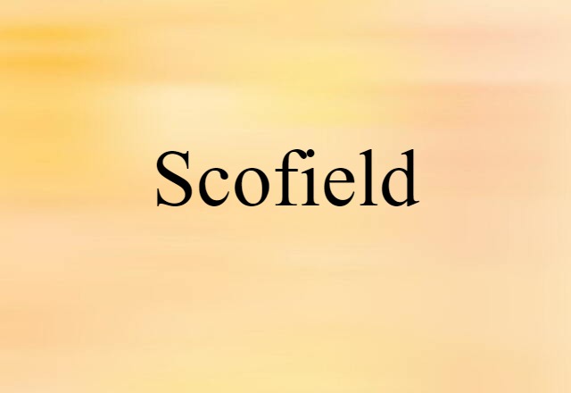 Scofield