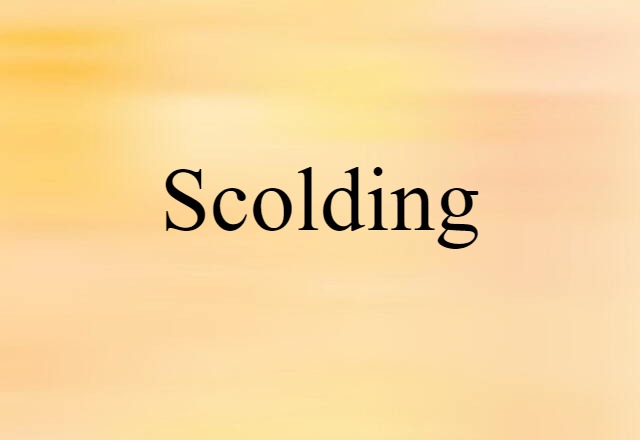 scolding