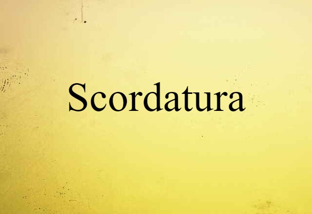 scordatura