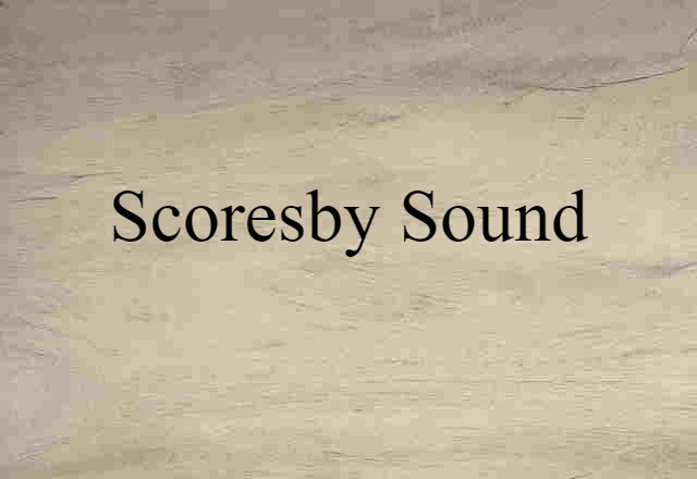 Scoresby Sound