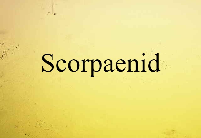 scorpaenid