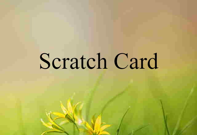 scratch card