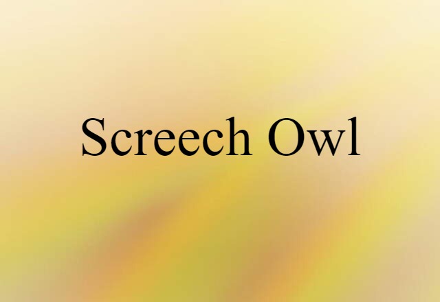 screech owl