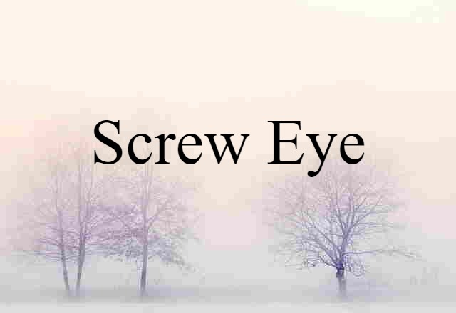 screw eye