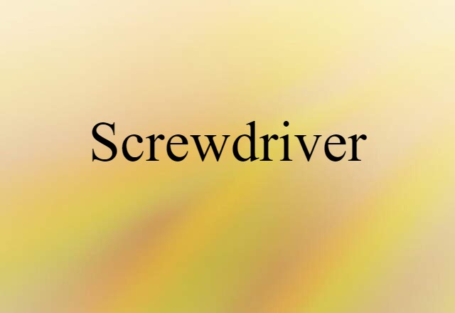 screwdriver