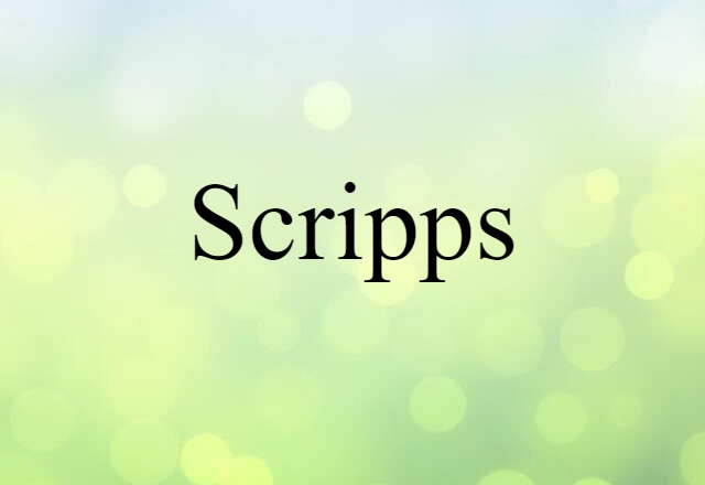 Scripps (noun) Definition, Meaning & Examples