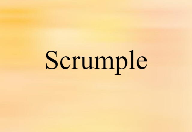 scrumple